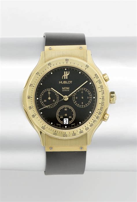 RARE Hublot MDM Geneve Classic Date Chronograph 18K 